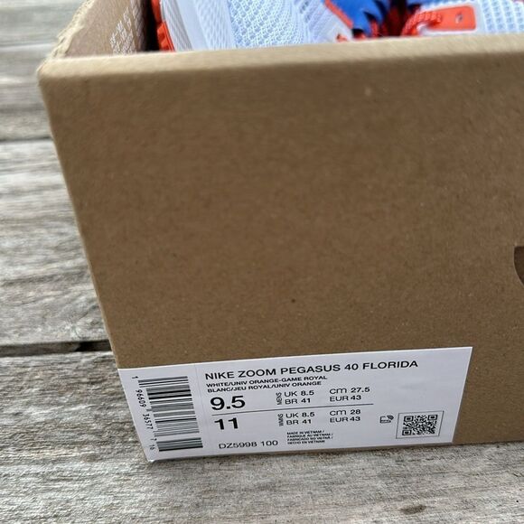 NIKE Florida GATORS Nike Air Zoom Shoes MENS SIZE 9.5 women’s 11 NWT 🐊 - Picture 3 of 7